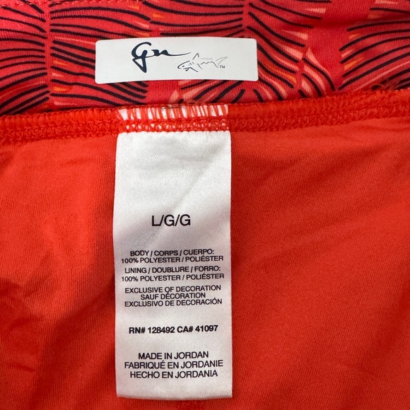 Gymshark Red Leaf Pattern Mini Skort‎ size Large - Picture 5 of 8